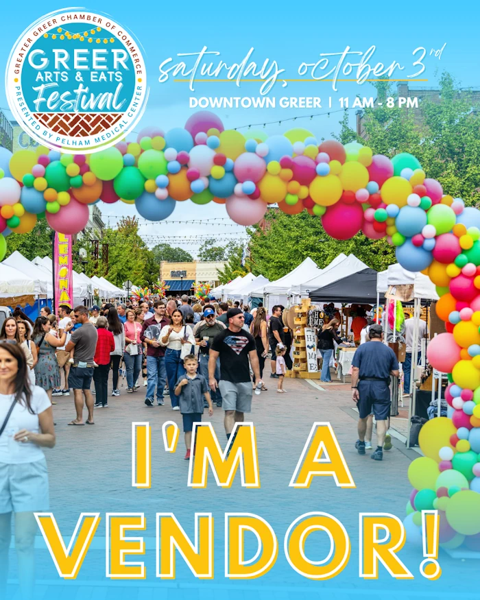 Greer Arts and Eat 2026 vendor
